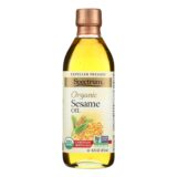 Spectrum Naturals Organic Unrefined Sesame Oil, Case Of 12, 16 Fl Oz.