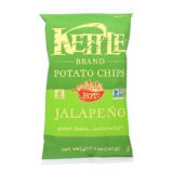Kettle Brand Potato Chips, Jalapeno, Case Of 15, 5 Oz.