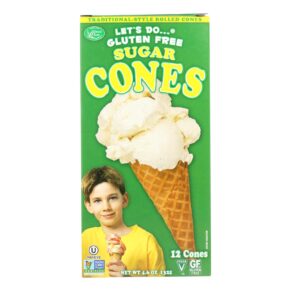 Let's Do Ice Cream Cones, Sugar, Case Of 12, 4.6 Oz.