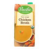 Pacific Natural Foods Chicken Broth, Free Range, Case Of 12, 32 Fl Oz.