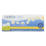 Natracare 100% Organic Cotton Tampons Regular, 20 Tampons