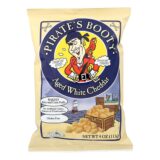 Pirate Brands Booty Puffs, Aged White Cheddar, Case Of 12, 4 Oz.