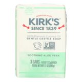 Kirks Natural Bar Soap, Coco Castile, Aloe Vera, 3 Pack, 3/4 Oz, 1 Each