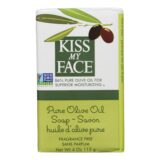 Kiss My Face Bar Soap Pure Olive Oil Fragrance Free, 4 Oz