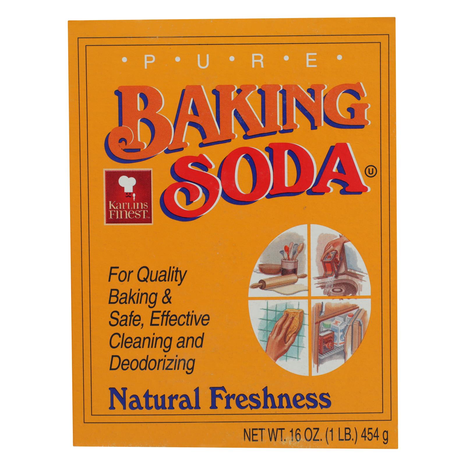 Karlin Food, Baking Soda, Case Of 24, 16 Oz