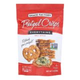 Pretzel Crisp Pretzel Crisps, Everything, Case Of 12, 7.2 Oz.