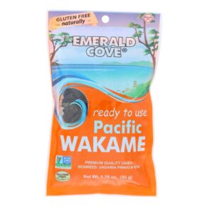 Emerald Cove Sea Vegetables, Pacific Wakame, Silver Grade, Ready To Use, 1.76 Oz, Case Of 6