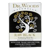 Dr. Woods Bar Soap Raw Black, 5.25 Oz