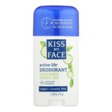 Kiss My Face Deodorant Active Life Cucumber Green Tea Aluminum Free, 2.48 Oz