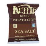 Kettle Brand Potato Chips, Sea Salt, 1.5 Oz, Case Of 24