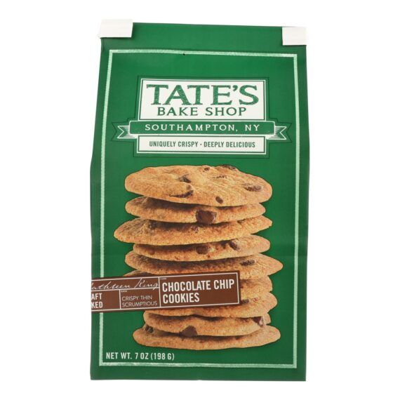 Tate's Bake Shop Double Chocolate Chip Cookies, Case Of 12, 7 Oz.