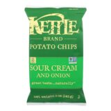 Kettle Brand Potato Chips, Sour Cream And Onion, Case Of 15, 5 Oz.
