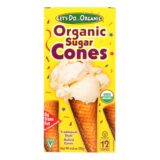 Let's Do Organics Ice Cream Cones, Sugar, Case Of 12, 4.6 Oz.