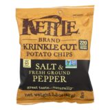 Kettle Brand Potato Chips, Sea Salt And Crushed Black Pepper, Case Of 24, 1.5 Oz.
