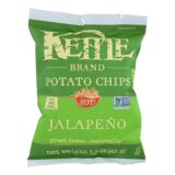 Kettle Brand Potato Chips, Jalapeno, Hot, 1.5 Oz, Case Of 24