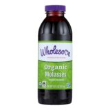 Wholesome Sweeteners Molasses, Organic, Blackstrap, Unsulphured, 16 Oz, Case Of 12