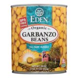 Eden Foods Organic Garbanzo Beans, Case Of 12, 29 Oz.