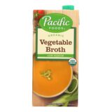 Pacific Natural Foods Vegetable Broth, Low Sodium, Case Of 12, 32 Fl Oz.