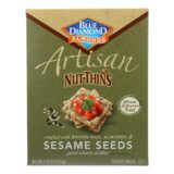 Blue Diamond, Artesion Nut Thins, Sesame Seed, Case Of 12, 4.25 Oz.