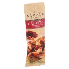 Sahale Snacks Glazed Nuts, Cashews With Pomegranate And Vanilla, 1.5 Oz, Case Of 9