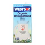 Westsoy Organic Plain, Unsweetened, Case Of 12, 32 Fl Oz.