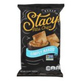 Stacy's Pita Chips Simply Naked Pita Chips, Case Of 12, 7.33 Oz.