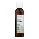 Aura Cacia, Organic Aromatherapy Sesame Oil, 4 Fl Oz