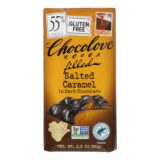 Chocolove Xoxox, Dark Chocolate Bar, Salted Caramel, Case Of 10, 3.2 Oz
