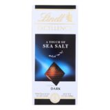 Lindt Chocolate Bar, Dark Chocolate, 47 Percent Cocoa, Excellence, Touch Of Sea Salt, 3.5 Oz Bars, Case Of 12