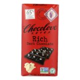 Chocolove Xoxox, Premium Chocolate Bar, Dark Chocolate, Rich, 3.2 Oz Bars, Case Of 12