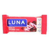 Clif Bar Luna Bar, Organic Chocolate Peppermint, Case Of 15, 1.69 Oz