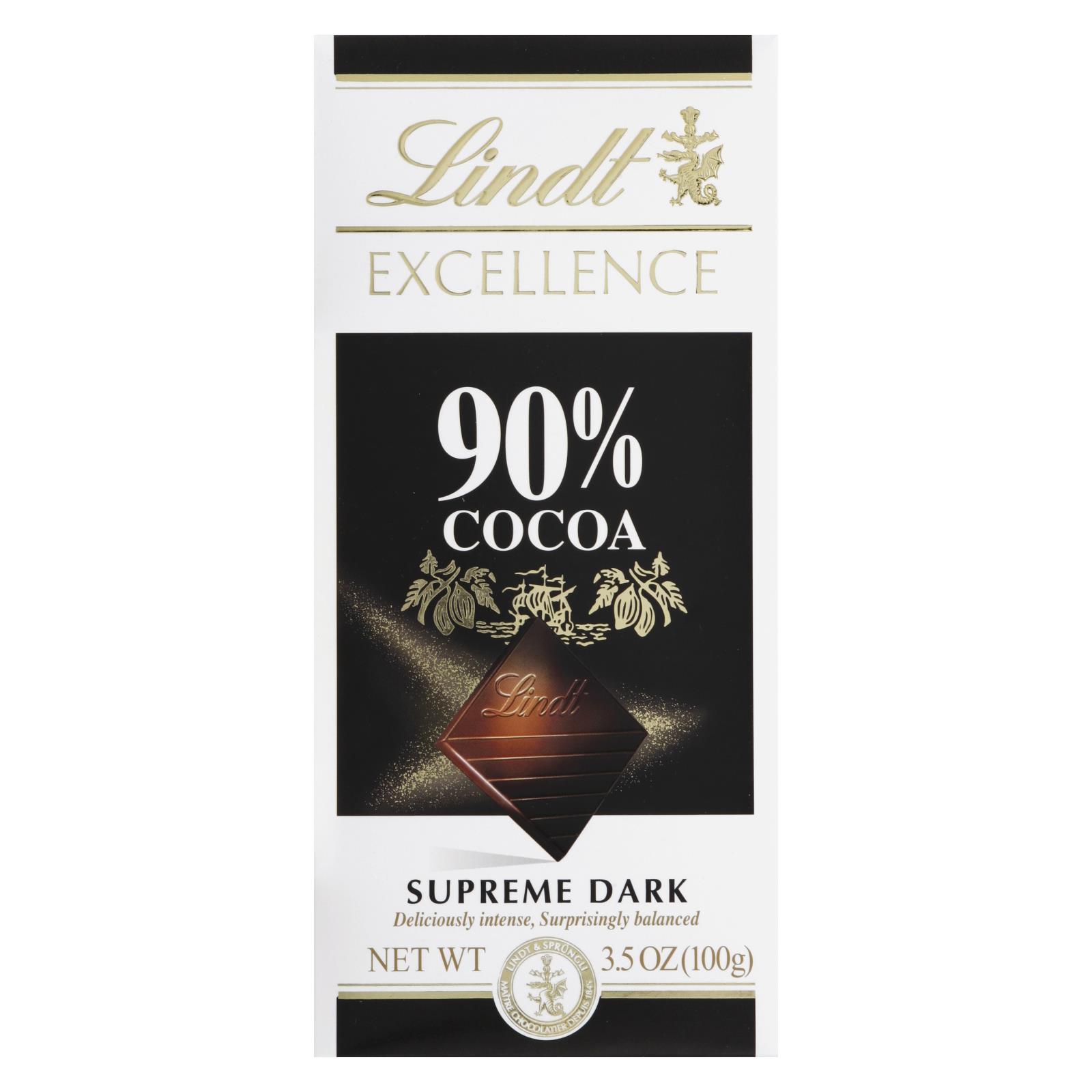 Lindt, Bar Chocolate Cocoa 90%, Case Of 12-3.5 Oz