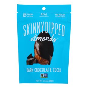 Skinny Dipped Almonds, Dark Chocolate Cocoa, Case Of 10, 3.5 Oz