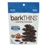 Bark Thins Dark Chocolate, Pretzel With Sea Salt, Case Of 12, 4.7 Oz.