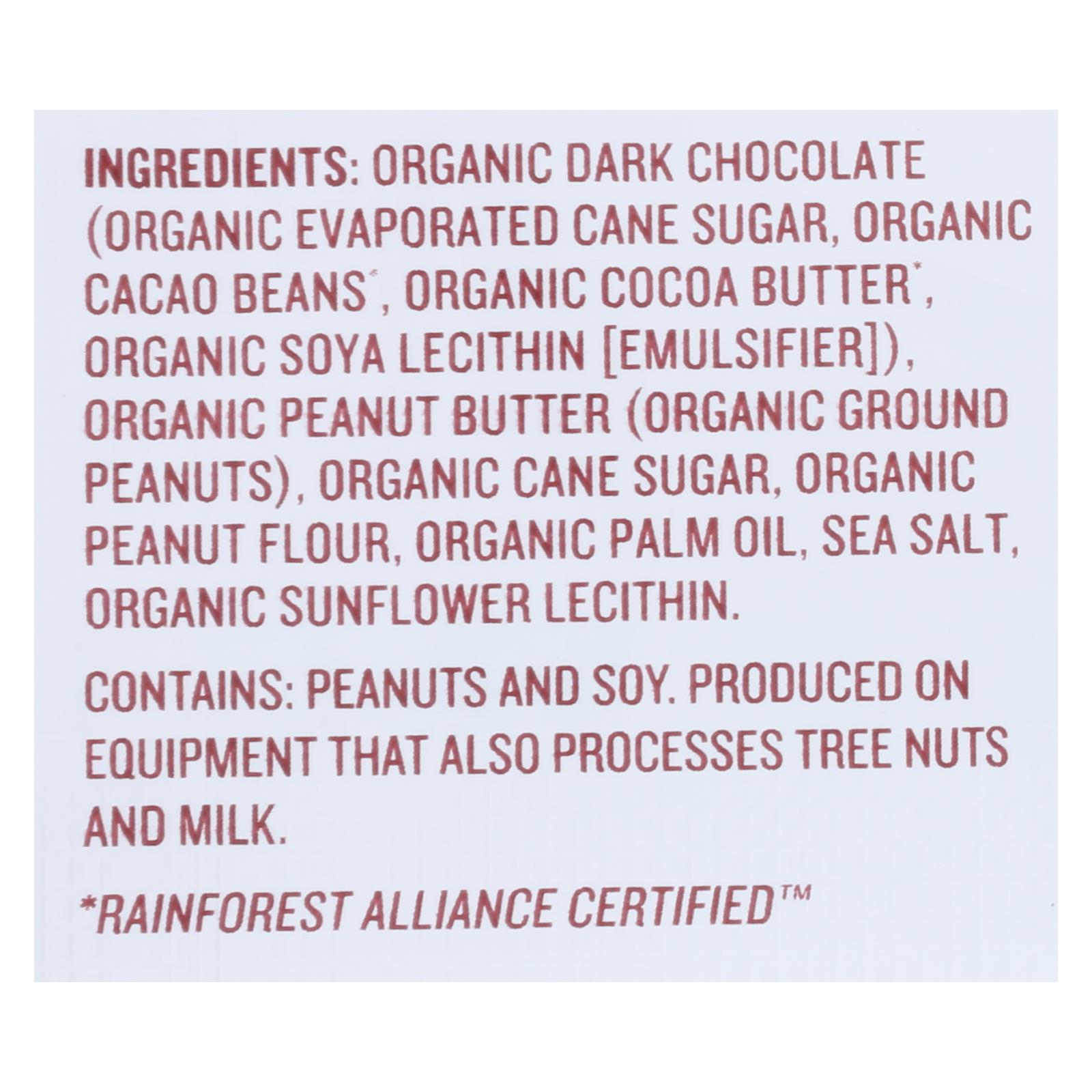 Justin's Nut Butter Organic Peanut Butter Cups, Dark Chocolate, Case Of 12, 1.4 Oz.