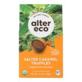 Alter Eco Americas Truffles, Salted Caramel, Case Of 8, 4.2 Oz.