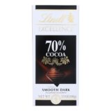 Lindt Chocolate Bar, Dark Chocolate, 70 Percent Cocoa, Smooth, 3.5 Oz Bars, Case Of 12