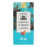 Endangered Species Natural Chocolate Bars, Dark Chocolate, 72 Percent Cocoa, Cranberries And Almonds, 3 Oz Bars, Case Of 12