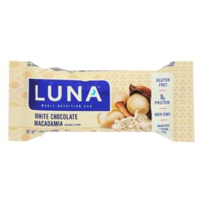 Clif Bar Luna Bar, Organic White Chocolate Macadamia Nut, Case Of 15, 1.69 Oz