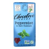 Chocolove Xoxox, Premium Chocolate Bar, Dark Chocolate, Peppermint, 3.2 Oz Bars, Case Of 12