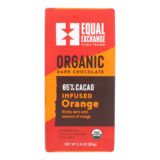 Equal Exchange Organic Orange Chocolate, Orange, Case Of 12, 2.8 Oz.