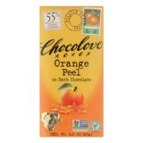 Chocolove Xoxox, Premium Chocolate Bar, Dark Chocolate, Orange Peel, 3.2 Oz Bars, Case Of 12
