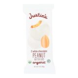Justin's Nut Butter Peanut Butter Cups, White Chocolate, Case Of 12, 1.4 Oz