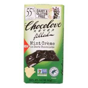 Chocolove - Bar Dk Choco Mint Cream Fill - Case Of 10-3.2 Oz