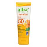 Alba Botanica - Sunscreen Lotion Facial Spf50 - 1 Each-3 Fluid Ounces