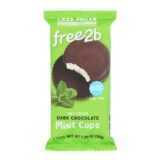 Free 2 B - Mint Cups Dark Chocolate 2 Cup - Case Of 12 - 1.05 Ounces