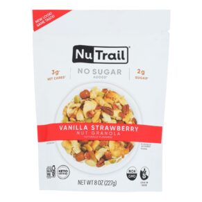 Nutrail - Granola Keto Vanilla Strawberry - Case Of 6-8 Ounces