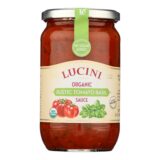 Lucini Italia - Pasta Sauce Organic Tomato Basil - Case Of 6 - 24 Ounces