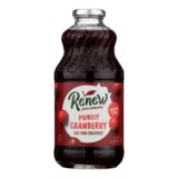 Renew Juice Company - Juice Purely Cranberry Juice - Case Of 6-32 Fluid Ounces