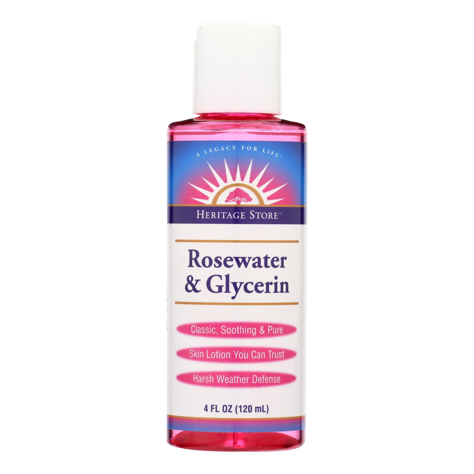 Heritage Products Rosewater And Glycerin, 4 Fl Oz